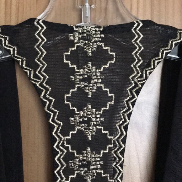 Beautiful “Free People” Black Top with Gold detail - Picture 3 of 7